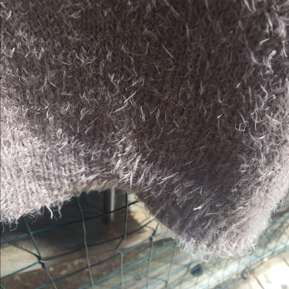 Ambiance mocha tan fuzzy tunic style cozy  fuzzy  pullover sweater HP 25x2 - Picture 6 of 11
